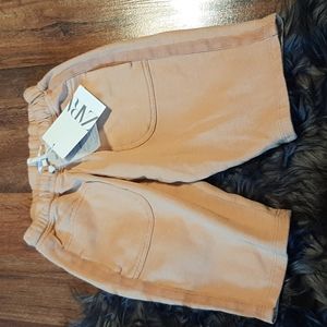 Zara Carmel Color Lounge Comfy Everyday Pants NWT Size 9-12 Months